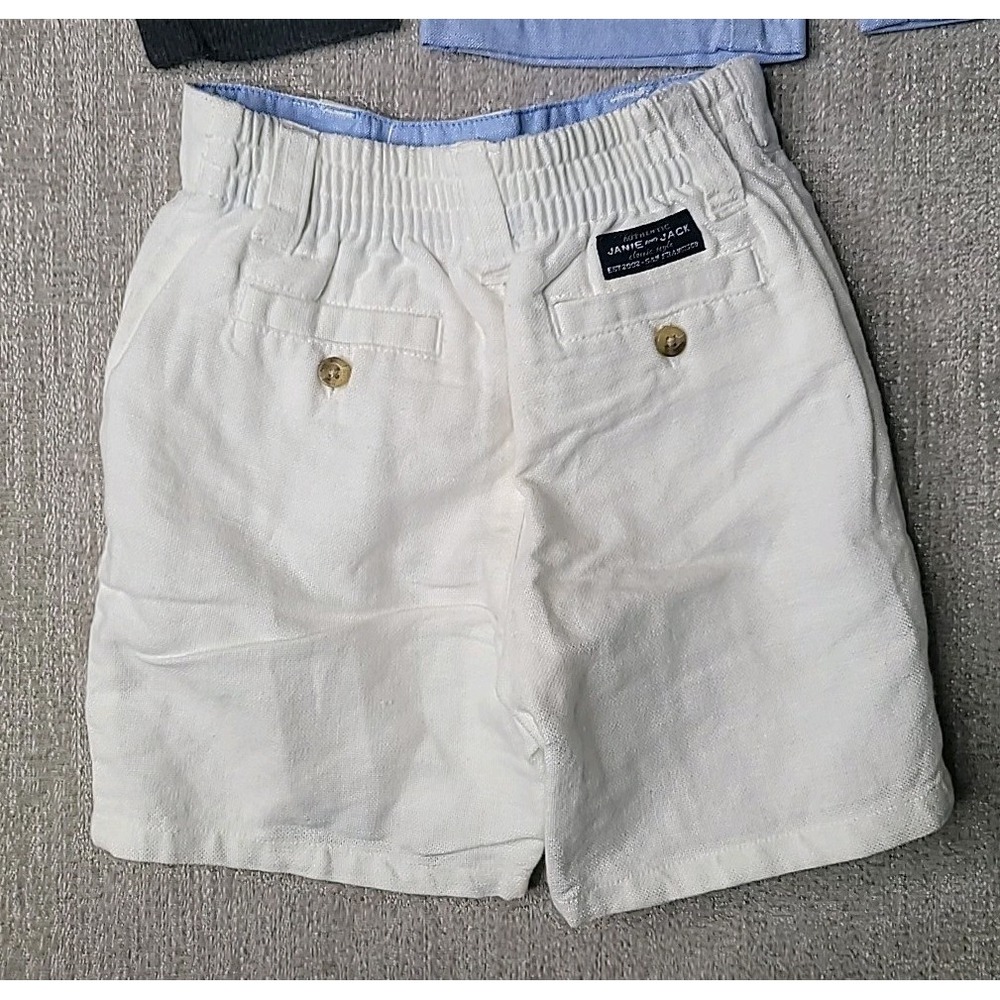 Janie and Jack Lot of Boys 12 to 18 Months Bottoms Linen Cotton Shorts Pants‎ - Picture 6 of 9